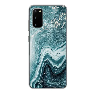 Produktbild von MuchoWow® Handyhülle Schutzhülle Hülle für Samsung Galaxy S20 Naturstein - Glitter - Muster Silikon Softcase Handy Hülle - Bild