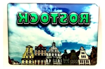 Produktbild von Rostock Mecklenburg Vorpommern Deutschland Souvenir-Kühlschrankmagnet Fridge Magnet