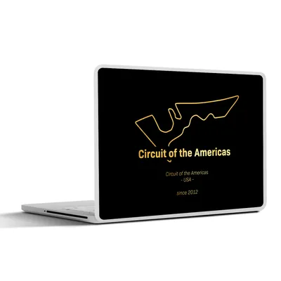 Produktbild von MuchoWow® Laptop Aufkleber Sticker Cover Vereinigte Staaten - F1 - Rennstrecke 31x22.5 cm - Laptop-Deko