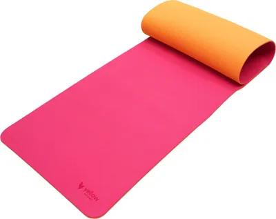Obrázek produktu pro yellowMAT TPE – TPE fitness podložka – oranžovo-růžová – 183 cm x 61 cm – 1 ks.