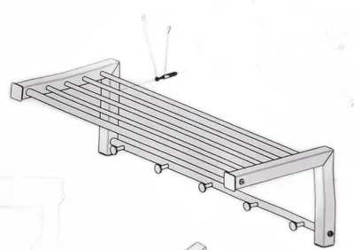Produktbild von BERGUM Garderobe - Schwarz