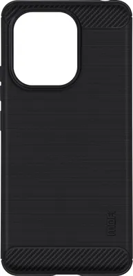 Zdjęcie produktu dla MOFI, silikonowe etui do Xiaomi Redmi Note 13 4G o metalicznym wyglądzie, czarne