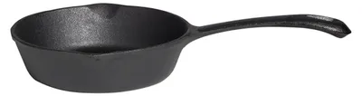 Gusspfanne mit Stiel - Grillpfanne aus Gusseisen - D: 16cm - Feuerpfanne - 0,5l - rund