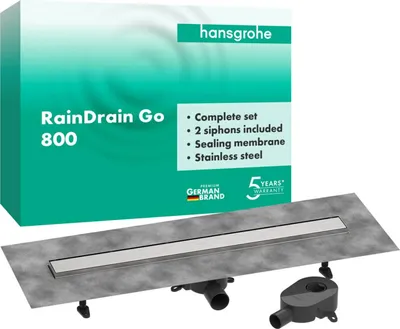 Produktbild von Hansgrohe 56273800 Komplettset DR RainDrain Go 800