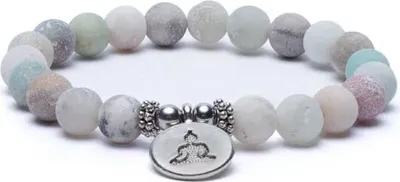 Produktbild von Mala/Armband Amazonit - elastisch - mit Buddha -- 0.8 cm online bestellen