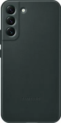 Image de Coque pour Samsung Galaxy S22+ 5G Premium Cuir Verte Samsung