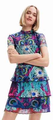 Productafbeelding van Desigual damesvest, model Exeter-Lacroix 5036, jurk, blauw, maat M