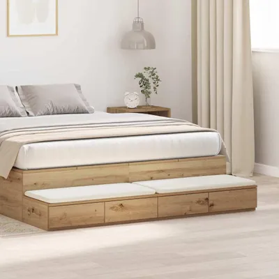 Obrázek produktu pro Zásuvky pod postel Artisanový dub 150 x 36,5 x 16,5 cm
