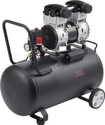 Image de Compresseur d'air SucceBuy, réservoir en acier de 15 gallons, 2 CV, 5,3 CFM à 90 PSI compresseur d'air sans huile et pression max. 125 PSI, 78 dB compresseur portable ultra silencieux pour la réparation automobile, le gonflage des pneus
