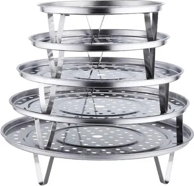 Produktbild von Edelstahl Dampfgarer - Set von 3 - Hochwertig - Verschiedene Größen