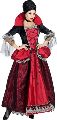 Obrázek produktu pro Krásný kostým upíří hraběnky pro dámy Halloween kostým červeno-černý