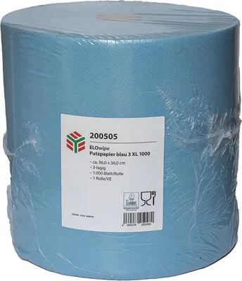 Immagine prodotto di Putztuch ELOwipe XL L.ca. 360 m x B.ca. 360 mm blau 3-lagig