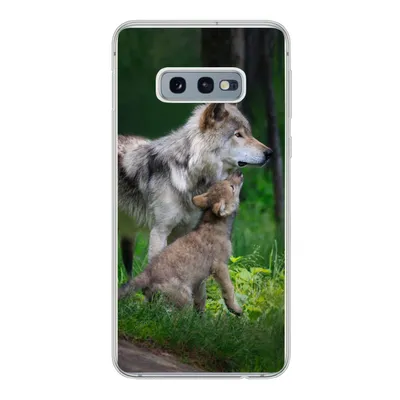Produktbild von MuchoWow® Handyhülle Schutzhülle Hülle für Samsung Galaxy S10e Wolf - Baby - Wald Silikon Softcase Handy Hülle - Handy