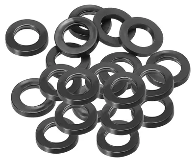 Produktbild von 20 Gummiringe, schwarz, 7 mm Innendurchmesser, 12 mm Außendurchmesser, 3 mm dick