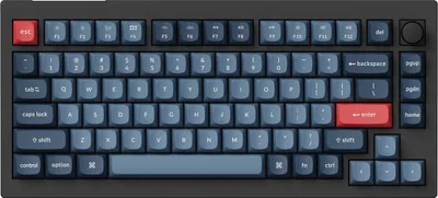 Produktbild von Keychron V1 Max QMK/VIA Knob Version Bananenschalter Kabellose mechanische Tastatur (schwarz)