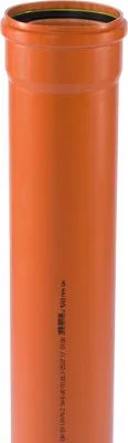 Zdjęcie produktu dla Trubka hrdlová kanalizační PVC Osma KGEM SN8, DN 160 x 4,7 x 1000 mm, oranžová