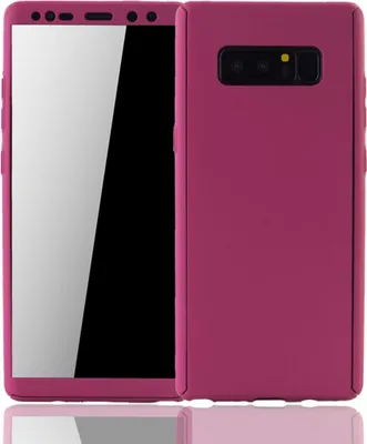 Produktbild von Handyhülle Schutzhülle für Samsung Galaxy Note 8 Full Case Cover Displayschutz 360 Pink