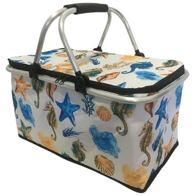 Produktbild von 30-Liter Einkaufstasche, Isolierte Takeaway-Tasche, Faltbare Picknick-Kühlbox für Auto und Outdoor