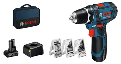 Productafbeelding van Accu-Schroefboormachine met Accessoireset, 12V