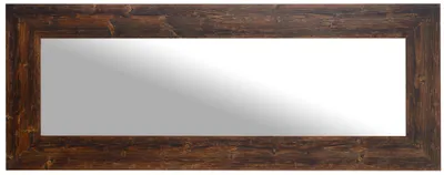 Immagine prodotto di MO.WA Specchio Specchio in legno Specchio a figura intera 57x147 Wengé Specchio da parete Cornice in legno Specchio per corridoio Camera da letto Bagno Specchio per armadio Rustico