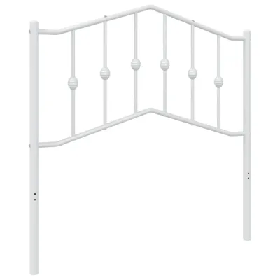 Produktbild von vidaXL Ersatz-Kopfteil Metall Weiß 90 cm