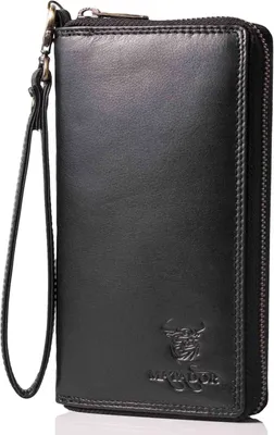 Produktbild von MATADOR CADIZ XL Leder Damen Langbörse Portemonnaie Schwarz Nappa