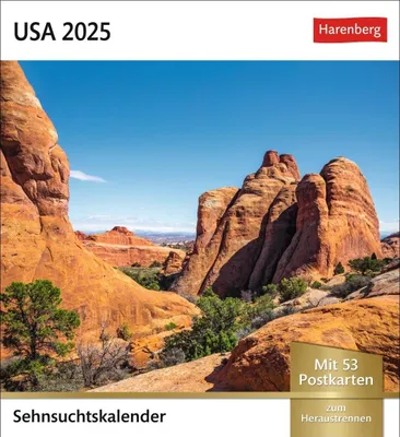 Immagine prodotto di Calendario dei sogni USA 2025 - Calendario settimanale con 53 cartoline