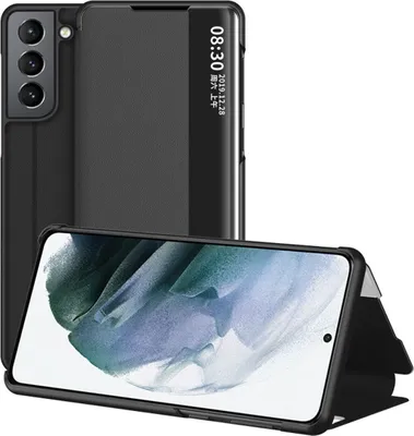 Produktbild von König Design Hülle kompatibel mit Samsung Galaxy S22 Plus 5G Kunstleder Handyhülle - Handy Case Schwarz