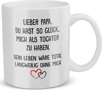 Produktbild von 22Feels Papa Geschenk von Tochter Vatertag Vater Tasse Geburtstag Weihnachten Kaffeetasse Männer Herrentag Geschenkidee