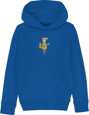 Produktbild von Mr. & Mrs. Panda Kinderpullover Fuchs Keks 12-14 Jahre (152/164) - Royal Blue - Geschenk, Sweater, Plätzchen, Sweatshirt, Kapuzenpulli, Winter, Weihnachtlich, Hoodie