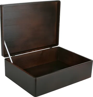 Obrázok produktu pre Creative Deco Hnedá drevená škatuľa s vekom | 40 x 30 x 14 cm (+/- 1 cm) | Pamäťová schránka Detská veľká škatuľa Drevená škatuľa s vekom | Ideálna na dokumenty Cennosti Hračky a nástroje