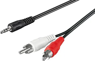 Produktbild von Audio-Video-Kabel 1,5 m 3,5 mm stereo Stecker > 2 x Cinch-Stecker