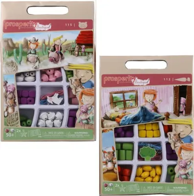 Produktbild von 104 tlg Perlen Zum Auffädeln Kinder Schmuck Bastelperlen Set aus Holz