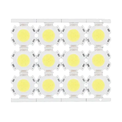 Obrázok produktu pre 12 COB LED čipov, 5 W, 15-17 V, pre DIY reflektory, vstavané svetlá a stropné svietidlá, biele svetlo