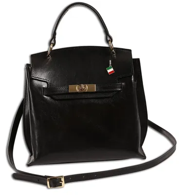 Produktbild von Florence Damen Tasche Handtasche Leder schwarz Maße 11x25x22cm OTF884S1