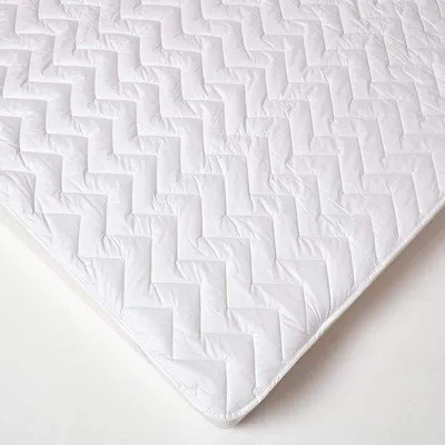 Image de HOMESCAPES Surmatelas matelassé avec housse en coton, 180 x 200 cm
