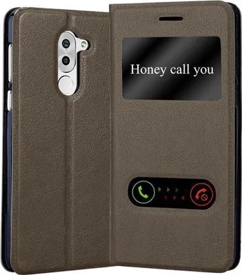 Obrázok produktu pre Cadorabo ochranné puzdro pre Huawei MATE 9 LITE / GR5 2017 / Honor 6X kryt v hnedej farbe puzdro na mobilný telefón puzdro typu kniha kryt puzdro