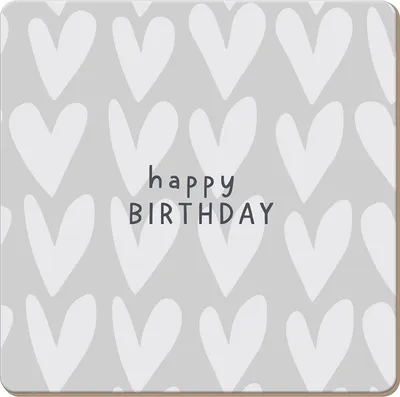Produktbild von Getränkeuntersetzer, Zubehör für Gläser, Getränke, Tassen, Glasuntersetzer, abwischbar, Korkuntersetzer "Happy Birthday"