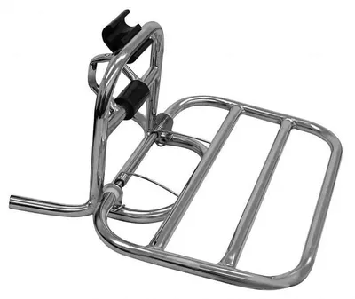 Image de Porte-bagages avant RACCEWAY® pour scooter électrique CENTURY, chromé