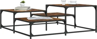 Produktbild von Couchtisch Räuchereiche 107x107x40 cm Holzwerkstoff , Couchtische 2024 Neu