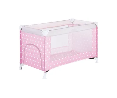 Produktbild von Schardt Reisebett 60x120 cm Herzchen rosa