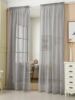 Immagine prodotto di Tenda trasparente in lino - decorativa - 1 pezzo - per camera da letto e cucina