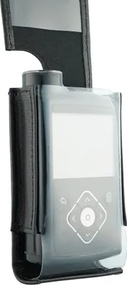Produktbild von caseroxx Echtleder Insulinpumpen Tasche kompatibel mit Medtronic Minimed 630G - 670G / 740G - 780G Insulinpumpen