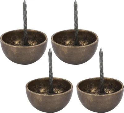 Zdjęcie produktu dla 4 sztuki gwoździ tapicerskich, okrągła główka, antyczny mosiądz, dekoracyjna sofa, akcesoria meblowe, 3 cm - 6 cm, 4 cm, brąz