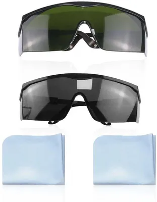 Produktbild von Sicherheitsbrille 2er Set - UV-Sicherheitsbrille - Laserschutzbrille - Oogschutzbrille - Ideal für Rasieren - Leicht und schlagfest - Oogschutz