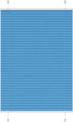 Productafbeelding van Plissé rolgordijn 100x150 cm stofbreedte 99,4cm polyester blauw