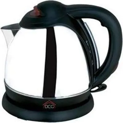 Image de Bouilloire électrique DCG Eltronic WK6298 1,8 L 1850 W Noir, acier inoxydable