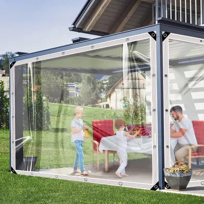 Image de Bâche en PVC étanche avec œillets, idéale pour le jardin et les serres