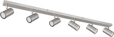 Produktbild von Spotlampe, Metall, Nickel matt, 6 Flammig, L 115cm