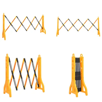 Obrázek produktu pro vidaXL Skládací dopravní zábrana žlutočerná 250x38x96 cm - Dopravní zábrana - Skládací dopravní zábrana - Skládací dopravní zábrany